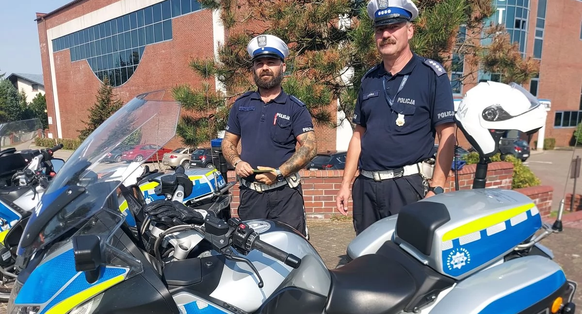 Policyjna akcja w powiecie wieluńskim - dbali o bezpieczeństwo rowerzystów i motocyklistów