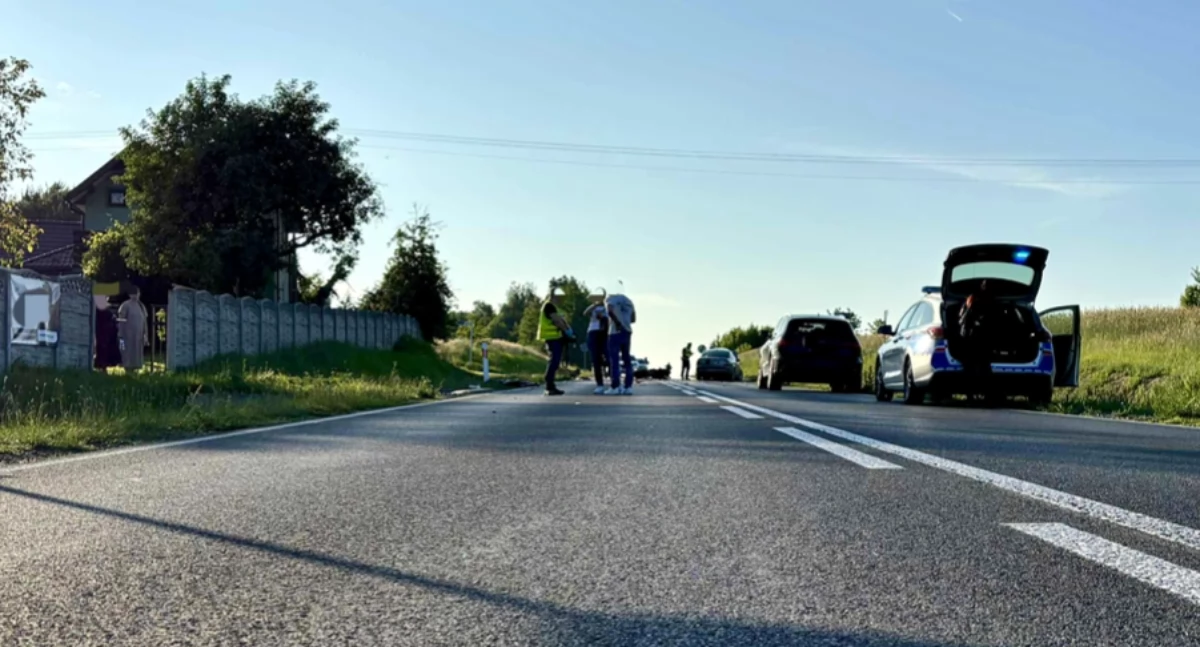 Tragiczny wypadek! Pijany kierowca zderzył się z dwoma motocyklistami, jeden z nich zginął na miejscu