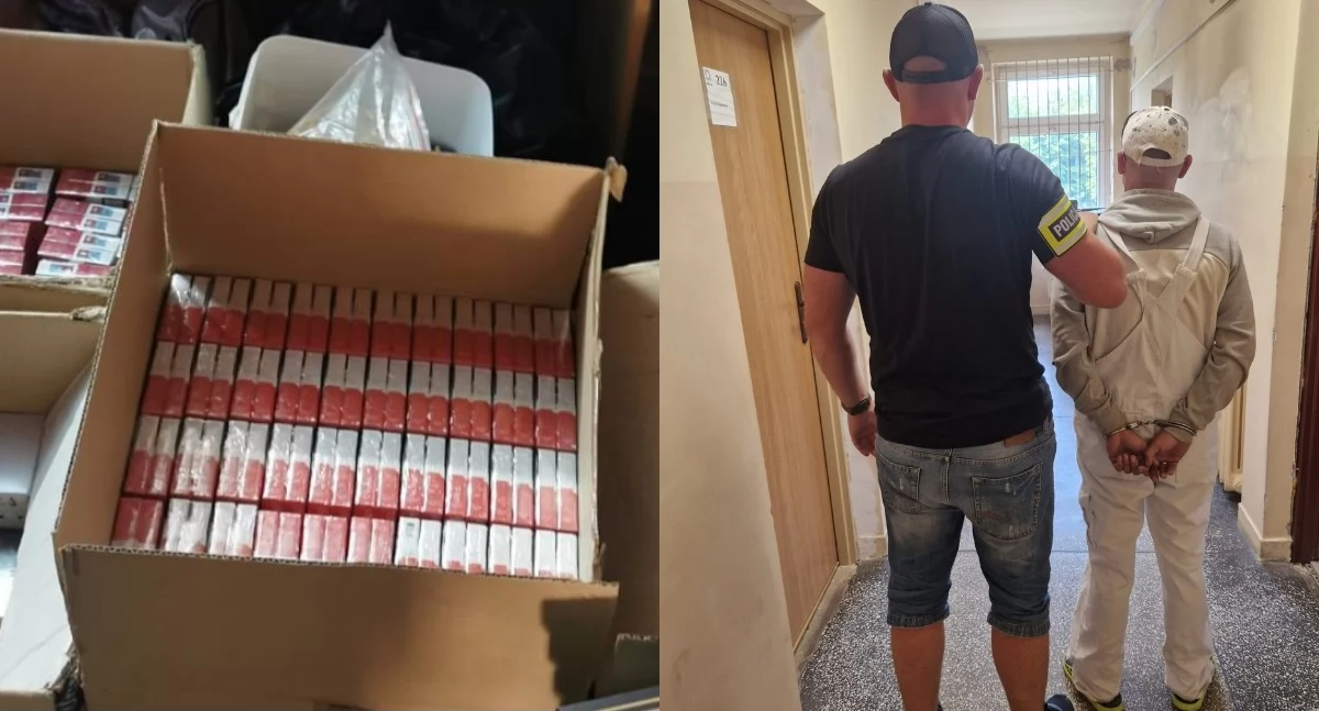 Policja znalazła u 47-latka nielegalne papierosy - na dodatek mężczyzna miał przy sobie narkotyki 
