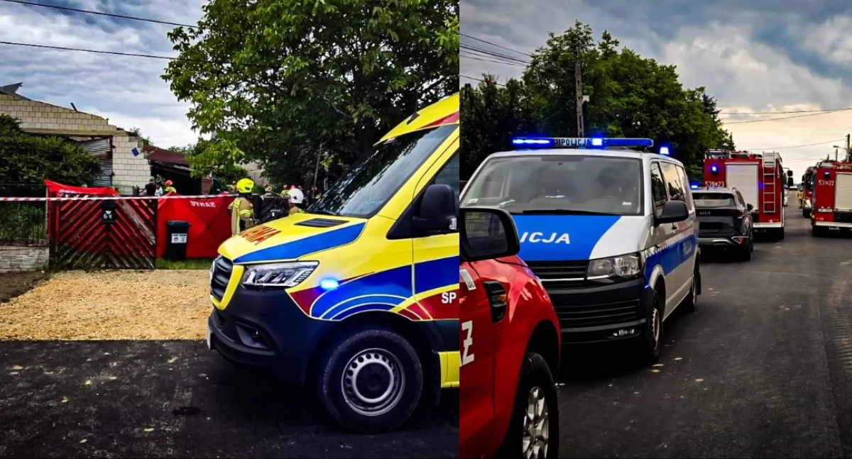 Tragedia podczas prac budowlanych - dach spadł na dwóch mężczyzn, obydwaj zginęli na miejscu