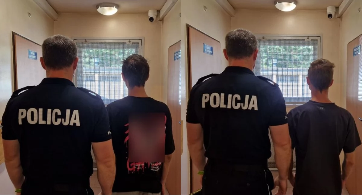 Rozrzucali śmieci po ulicy i kopali w elewację budynku - krewcy mężczyźni zostali zatrzymani 