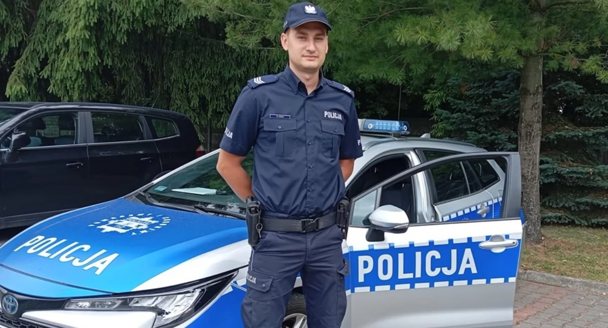 Mężczyzna poprosił dzielnicowego o pomoc - policjant eskortował auto do szpitala