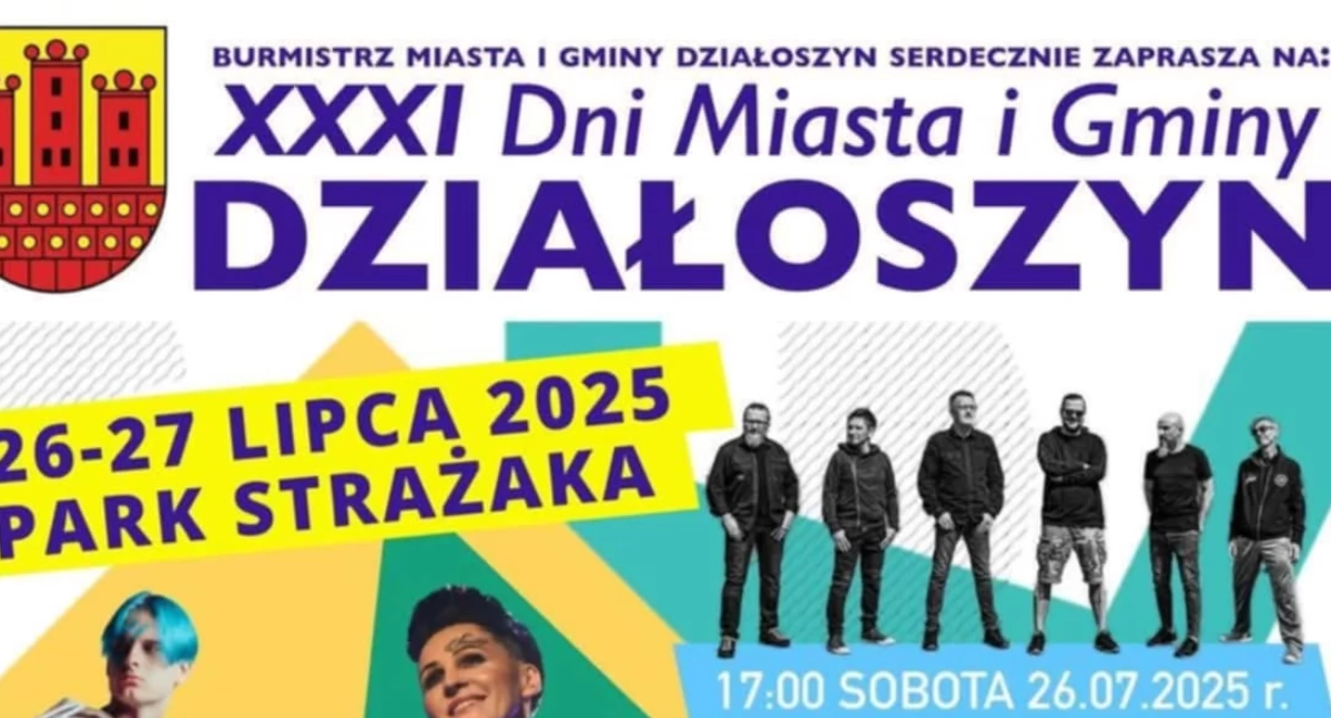 XXXI Dni Miasta i Gminy Działoszyn: Koncerty, Gwiazdy i Atrakcje w Parku Strażaka