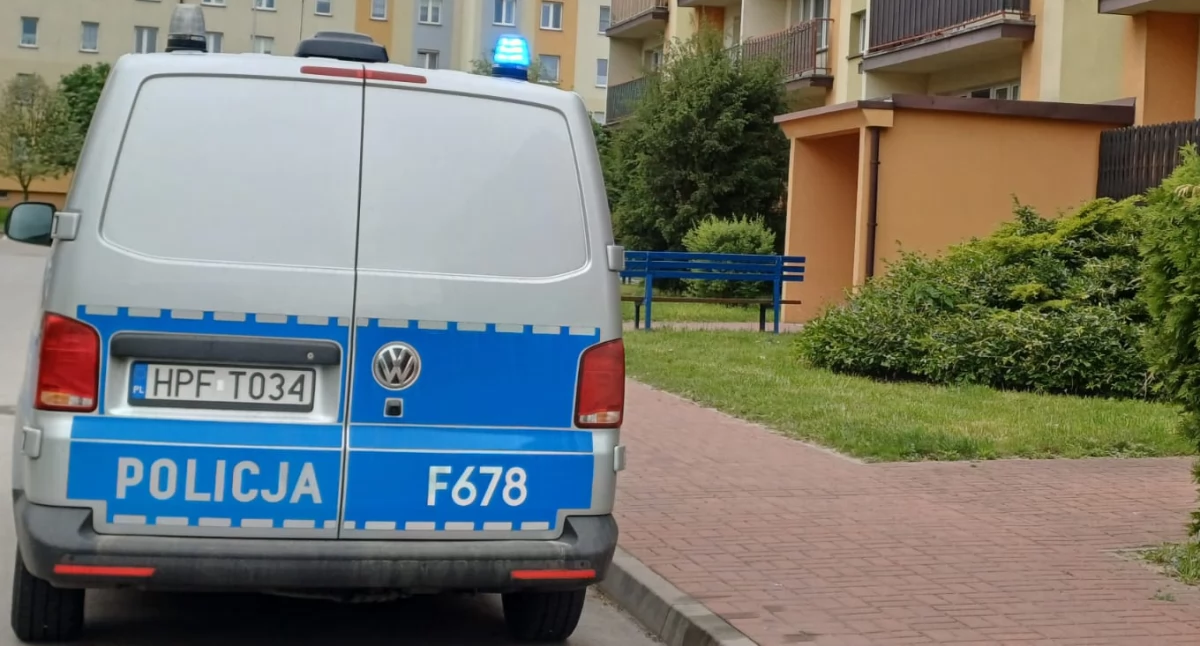 Stłuczka na parkingu w Wieluniu