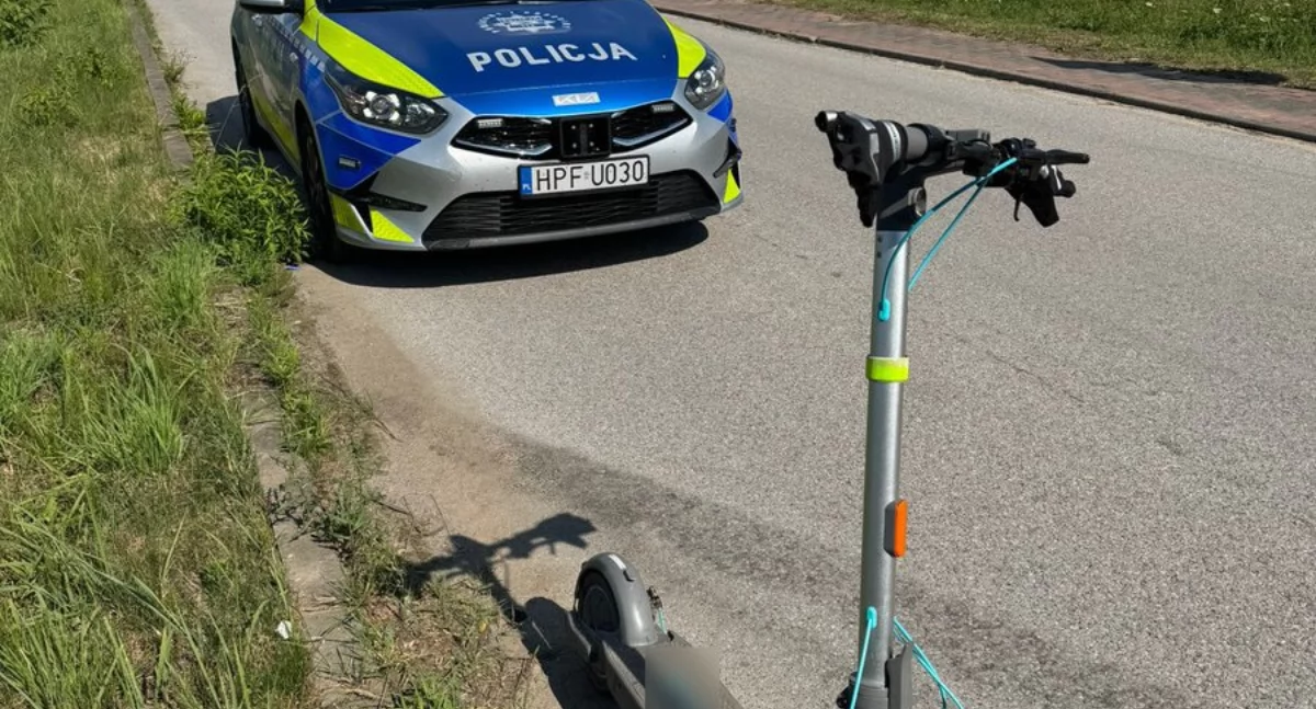 Poważny wypadek 11-letniego dziecka na hulajnodze elektrycznej