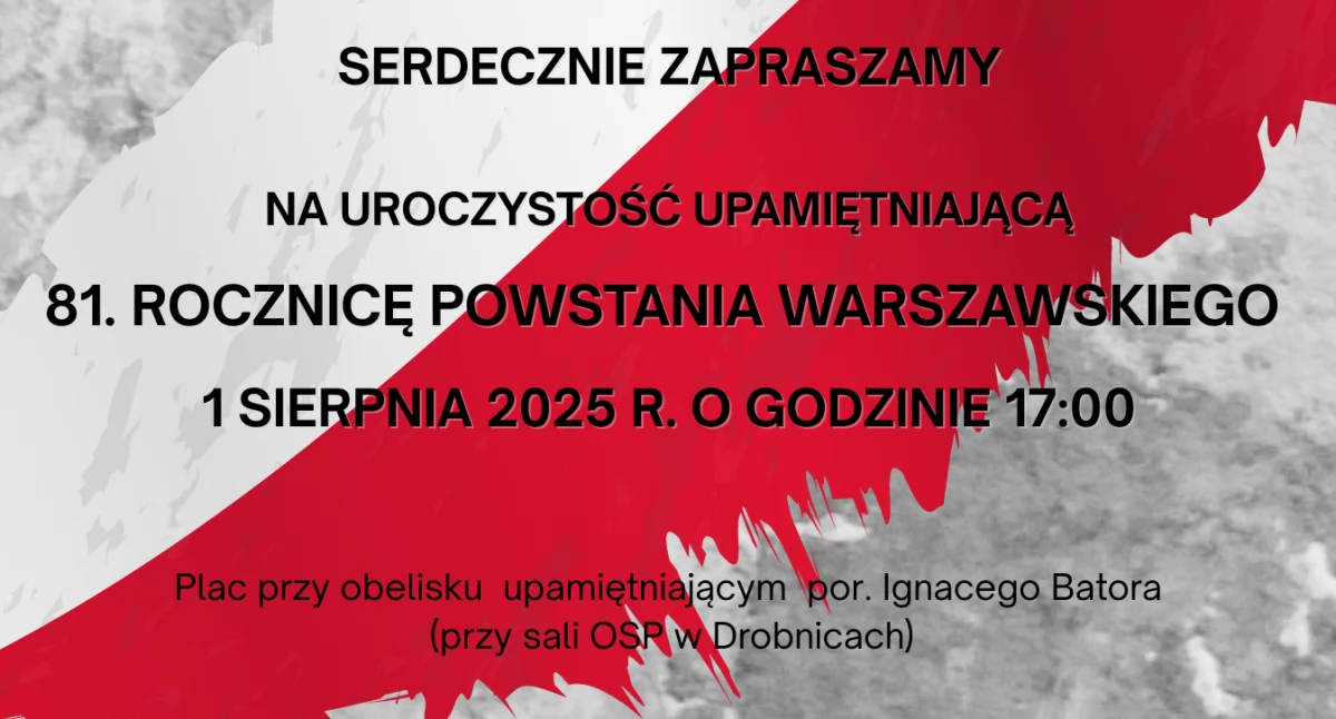 Obchody 81. rocznicy Powstania Warszawskiego w Osjakowie