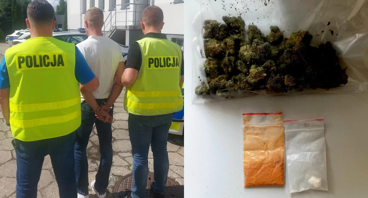 43-latek ukradł towary ze sklepu - w jego mieszkaniu znaleziono narkotyki 