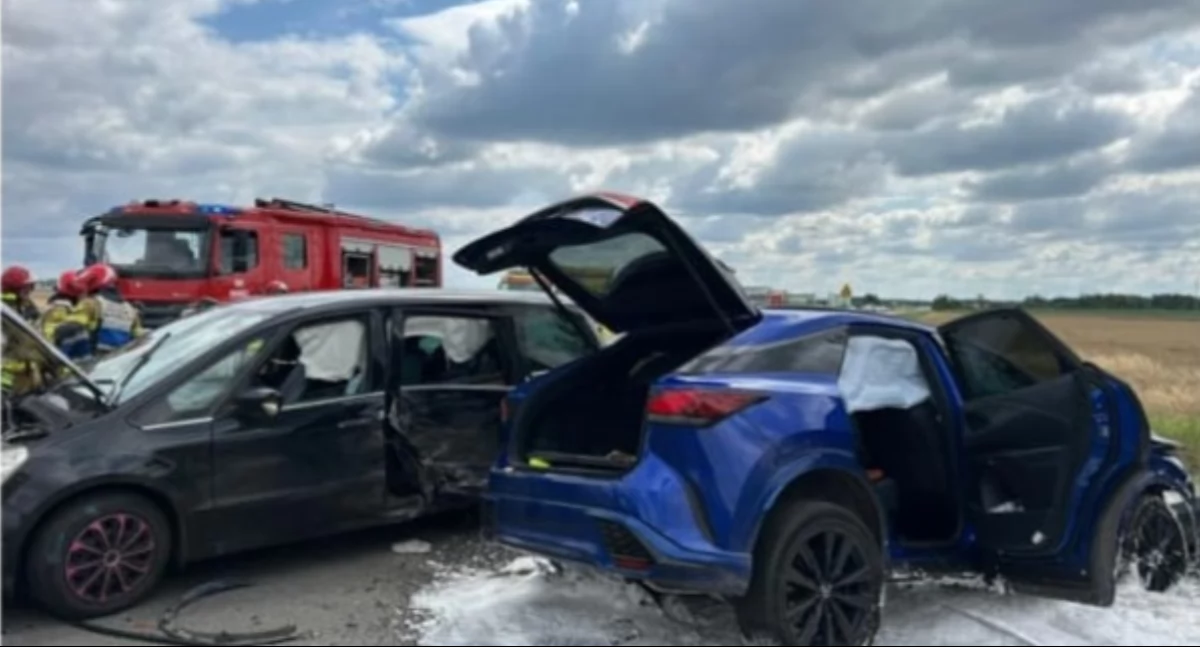 Wypadek na obwodnicy Kluczborka