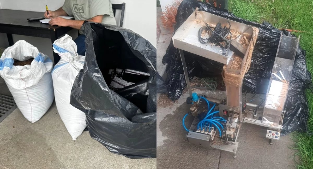 Produkowali i sprzedawali nielegalne papierosy - tytoniową dziuplę rozbili policjanci 