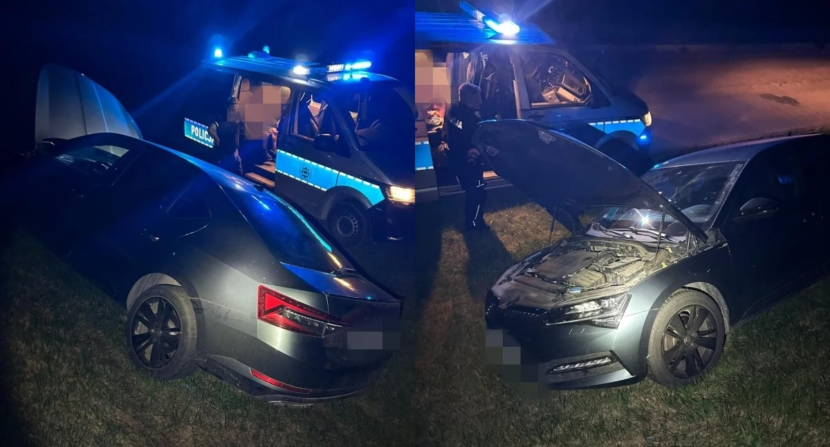 Utknęła autem na skarpie przy parkingu - kompletnie pijana 39-latka jechała z dzieckiem!