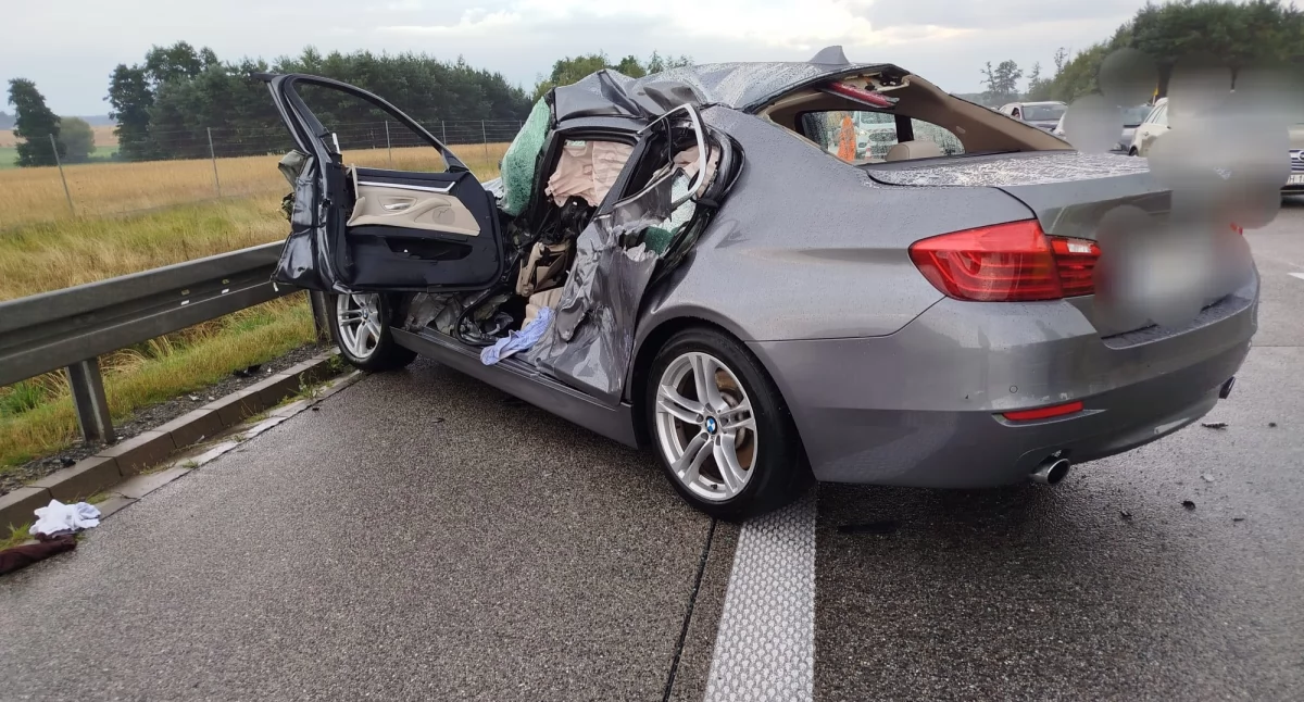 Poważny wypadek na S8 w powiecie sieradzkim