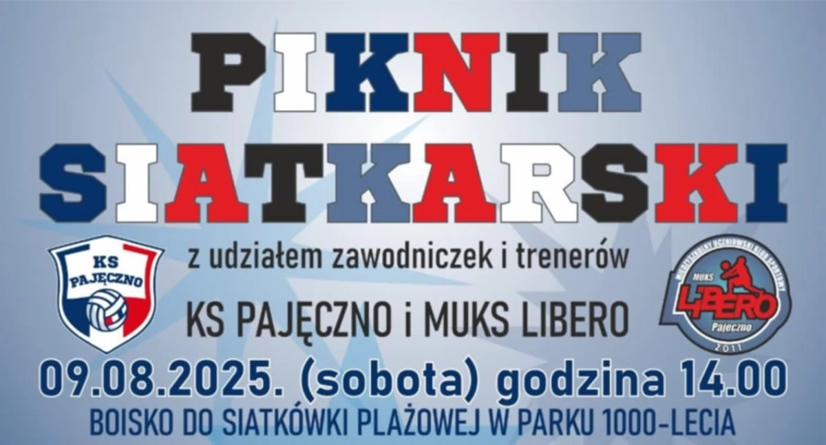 Piknik Siatkarski w Pajęcznie – sportowe emocje, dmuchańce i lody