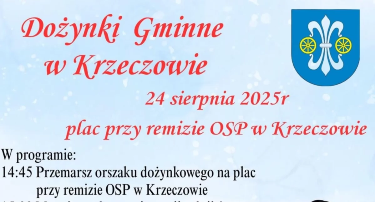 Dożynki Gminne w Krzeczowie 2025: Muzyka, tradycja i moc atrakcji dla rodzin