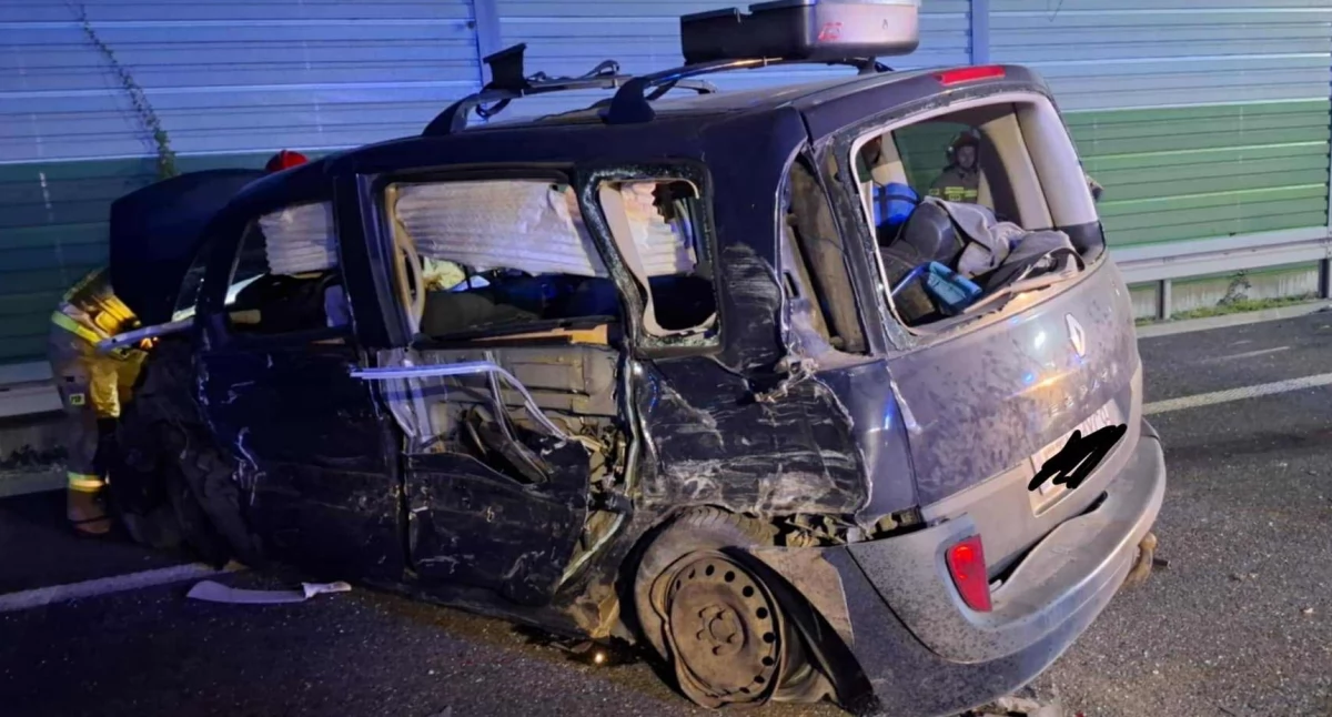 Wypadek i kolizja na S8 pod Kępnem: Sześć osób w szpitalu