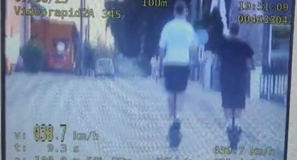 Mogło dojść do tragedii. Nastolatkowie bez kasków jechali na hulajnogach prawie 40 km/h