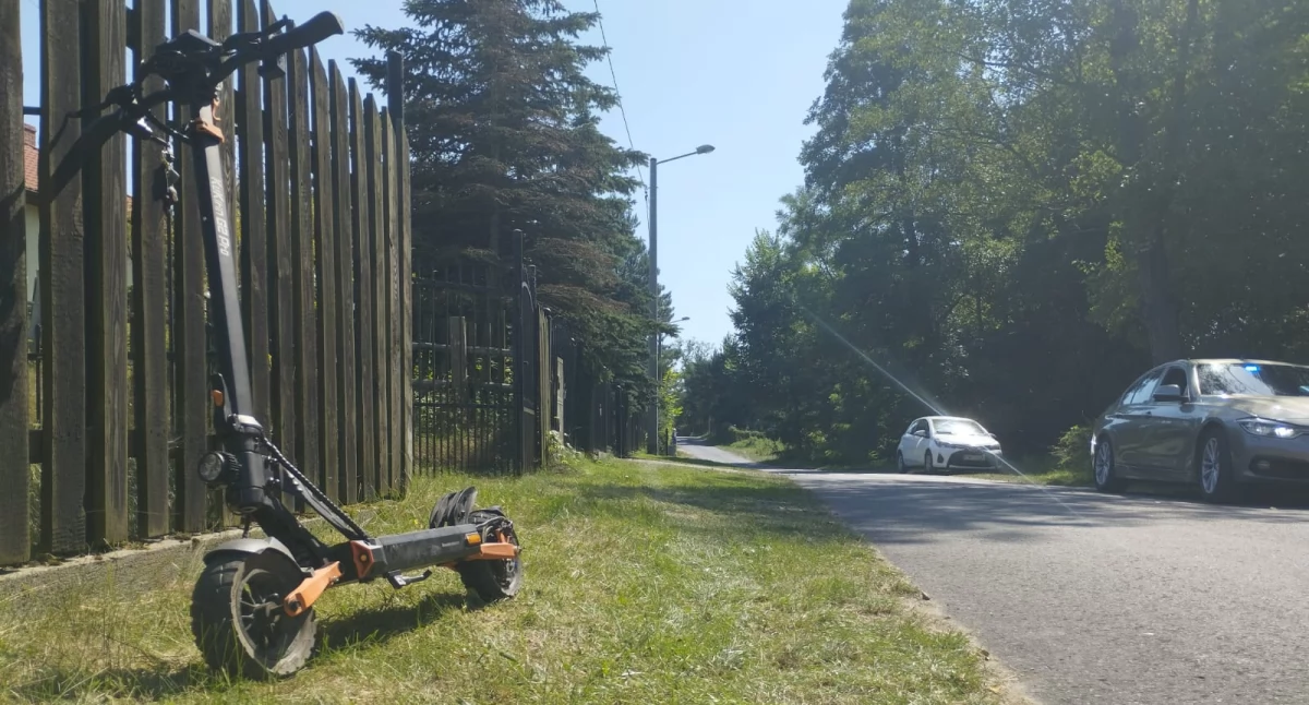 Wypadek na hulajnodze w Kamionie. Dziecko w szpitalu 