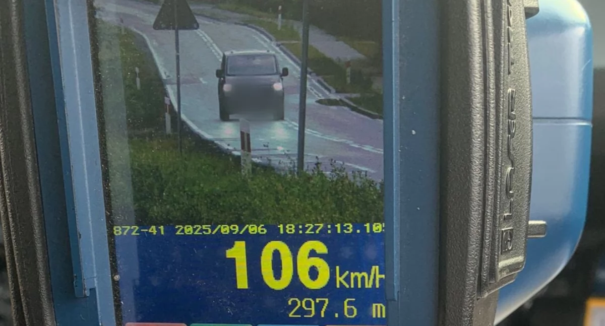 Pędził w obszarze zabudowanym - teraz odpocznie od jazdy 