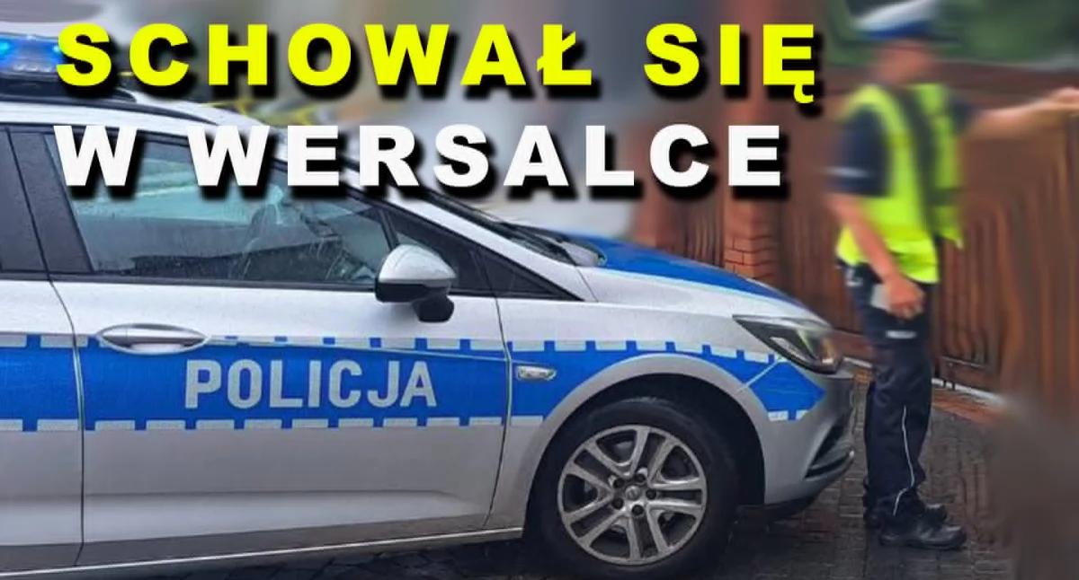 Pijany i bez uprawnień. Powoduje kolizję, ucieka i sam się zamyka… w wersalce