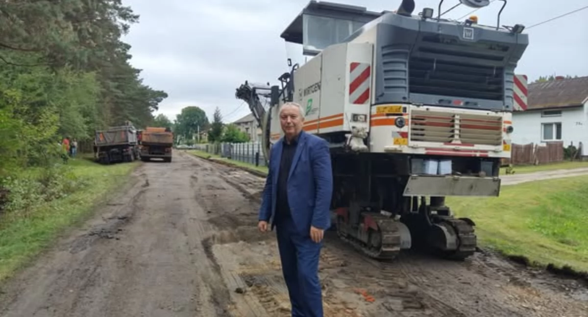 Remont drogi powiatowej w Patrzykowie 