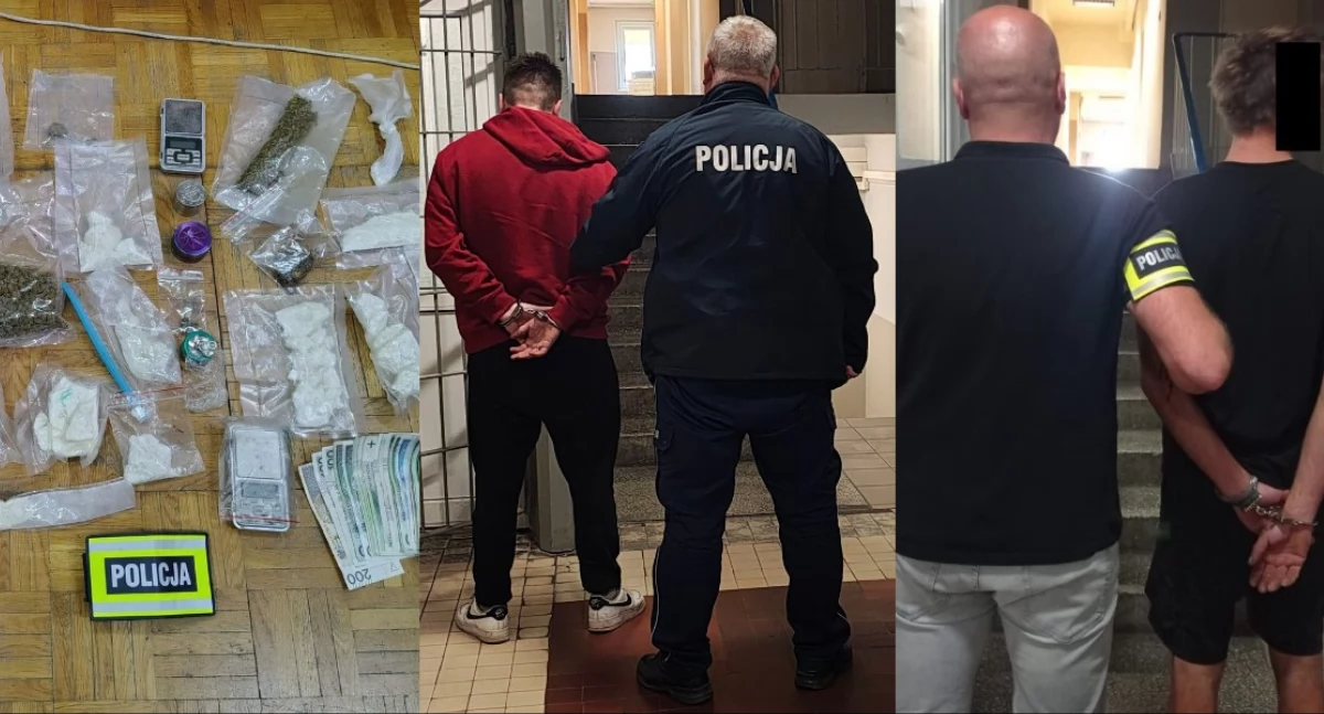 Policjanci zabezpieczyli ponad kilogram narkotyków! Dwóch mężczyzn zatrzymanych