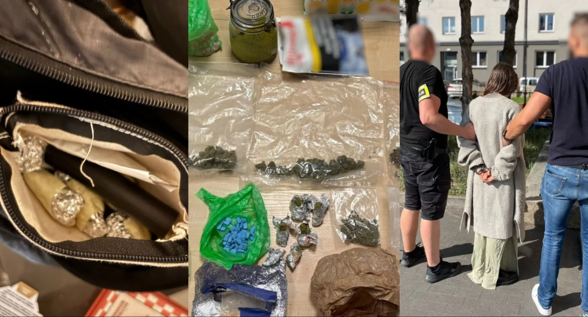 Przyszli obserwować działania służb - wpadli, bo mieli przy sobie narkotyki 