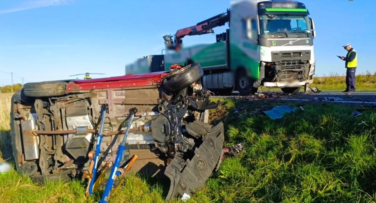 Tragedia nie zakończyła się na DK 43. Nie żyje druga ofiara wypadku pod Kłobuckiem