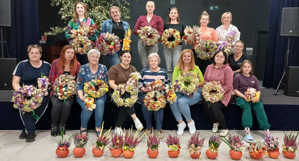 Jesienne warsztaty artystyczno - florystyczne w Wierzchlesie 