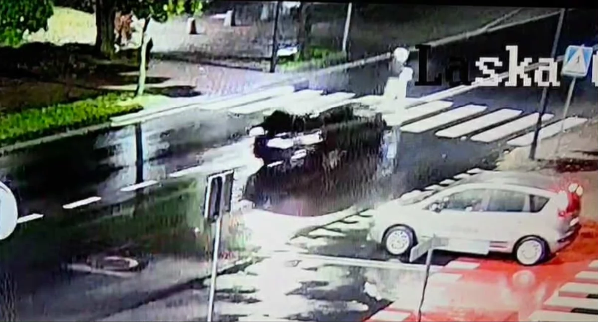Potrącenie 12-latki na hulajnodze elektrycznej na przejściu dla pieszych w Zduńskiej Woli [VIDEO]