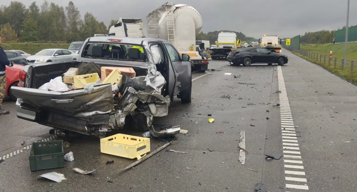 Karambol na autostradzie