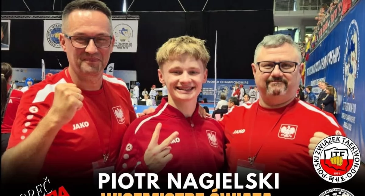 Piotr Nagielski wicemistrzem świata! Zawodnik Victorii Działoszyn z historycznym sukcesem w taekwon-do ITF