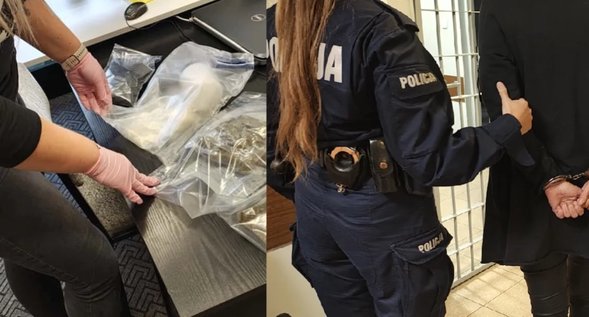 Policjanci przechwycili 4,5 kilograma narkotyków. W sprawie zatrzymano 38-letnią kobietę!