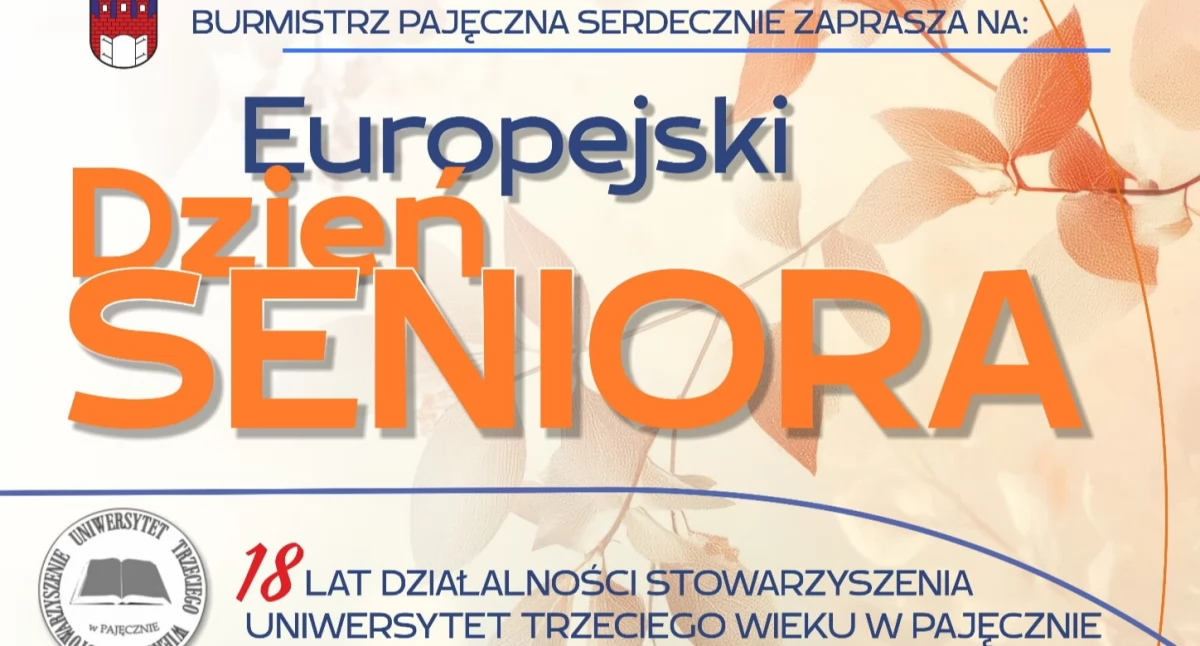 Europejski Dzień Seniora w Pajęcznie już 19 października!
