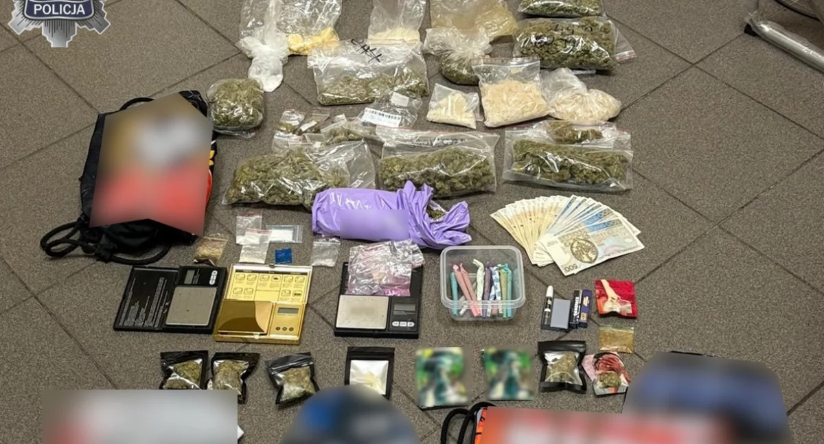 30-latek zatrzymany za narkotyki - w domu miał ponad kilogram nielegalnych substancji 