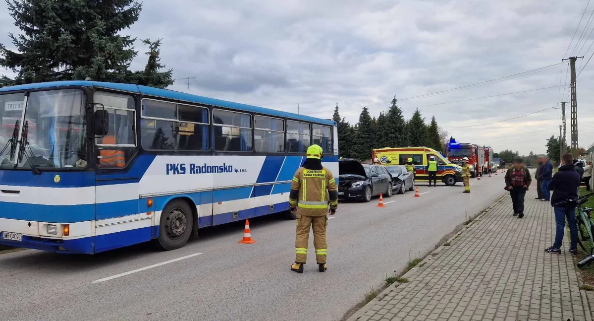 Zderzenie trzech aut - wszystko przez nadmierną prędkość