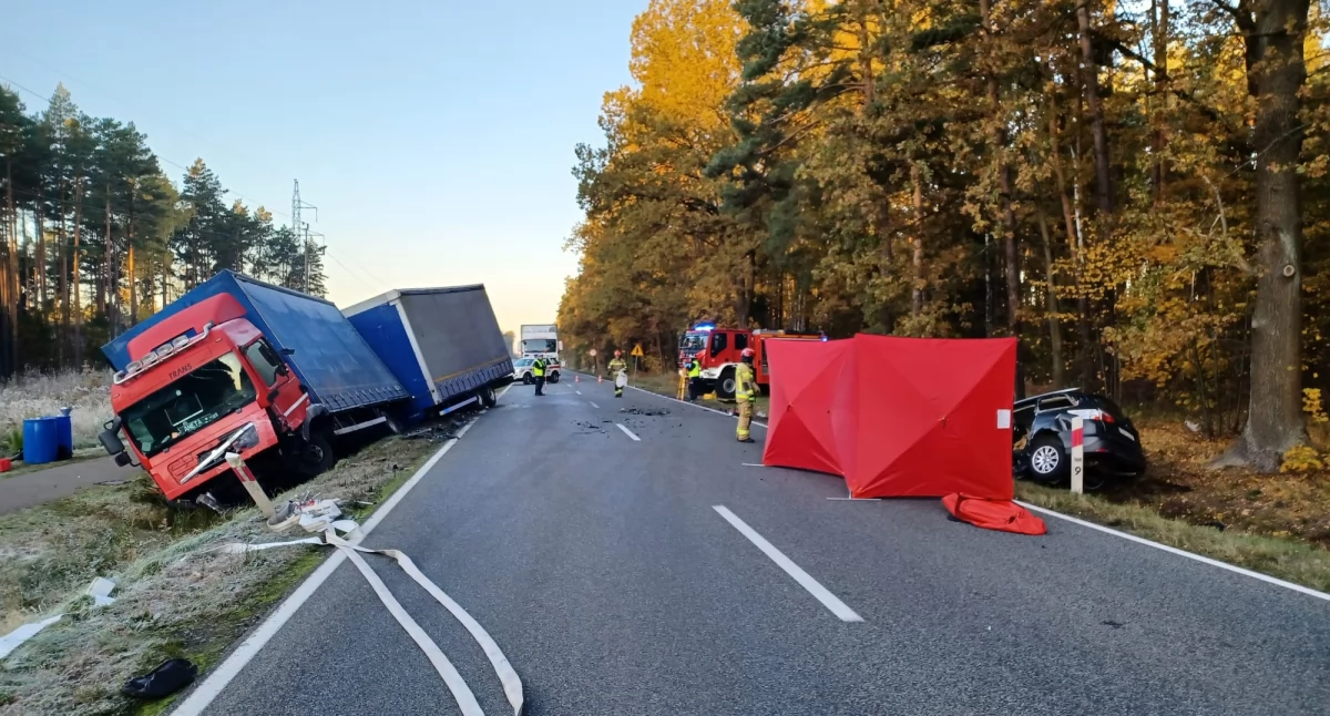 49-latek wjechał wprost pod ciężarówkę. Mężczyzna zginął na miejscu! 