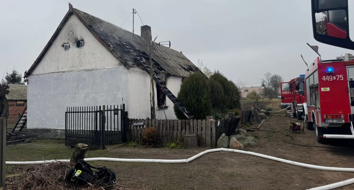 Tragiczny pożar domu - w środku znaleziono zwłoki 92-latka