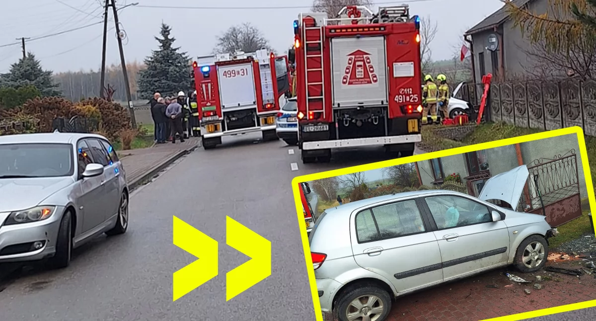 Wypadek w gminie Siemkowice - poszkodowany 60-latek z gminy Kiełczygłów