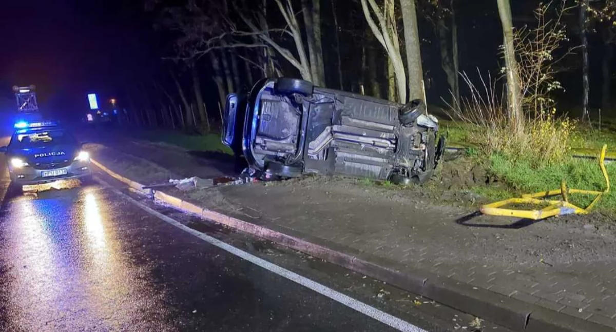 Nocny incydent drogowy w Słupii pod Kępnem. 42-latka kierowała po alkoholu
