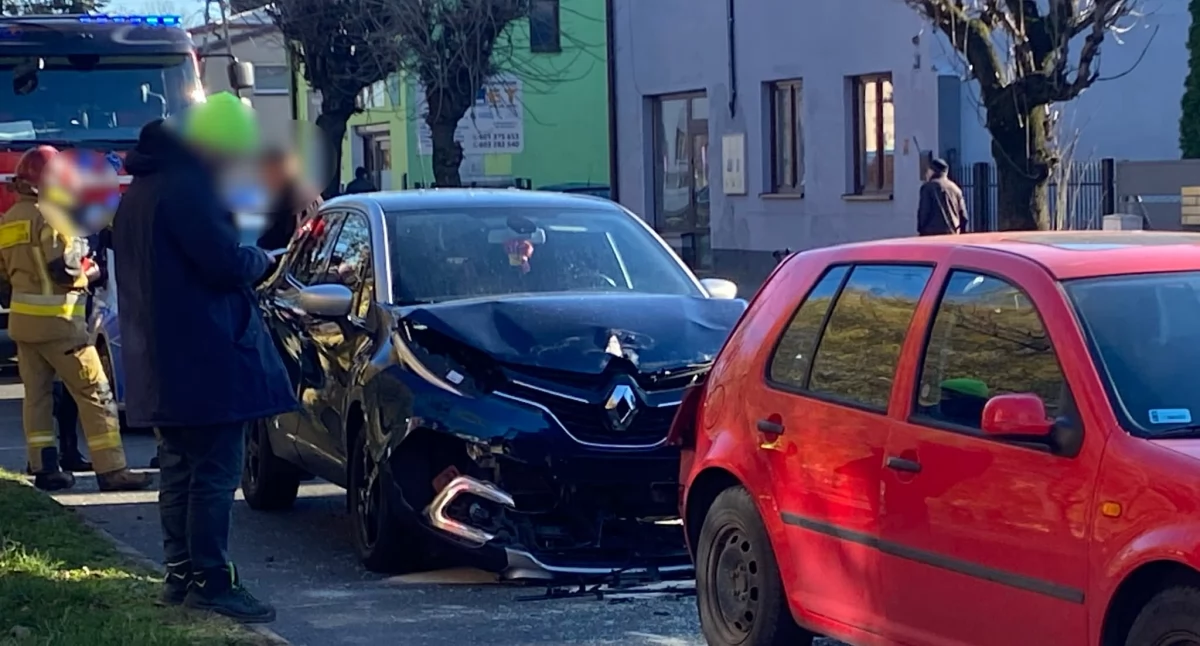 Kolizja na ul. Wojska Polskiego w Wieluniu