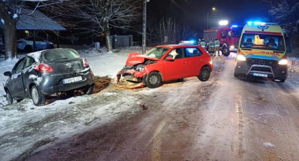 Wypadek w łódzkim. Troje ludzi, w tym dziecko, trafia do szpitala