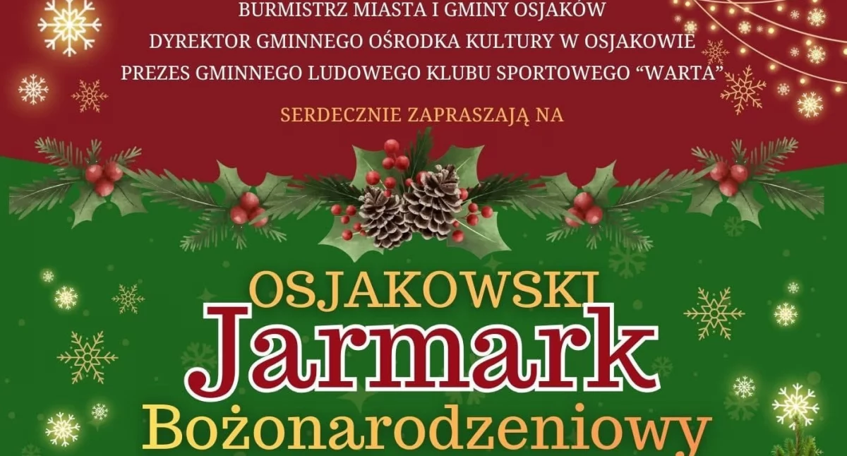 Osjakowski jarmark bożonarodzeniowy!