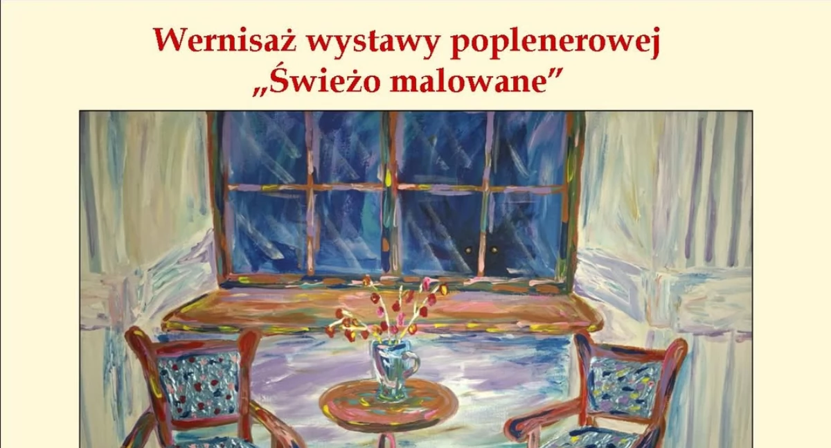 „Świeżo malowane” – połączenie malarstwa i bluesa w Pałacu Męcińskich w Działoszynie