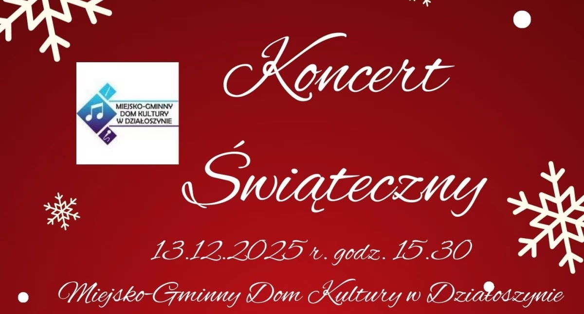 Magiczny Koncert Świąteczny w Działoszynie 2025 – wystąpią młodzi artyści w MGDK!