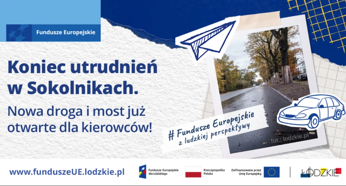 Koniec utrudnień w Sokolnikach. Nowa droga i most już otwarte dla kierowców!