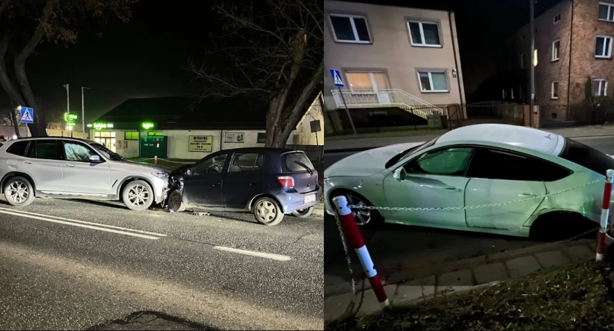 BMW uderzyło w audi, a później w toyotę - poszkodowana 68-latka w szpitalu 