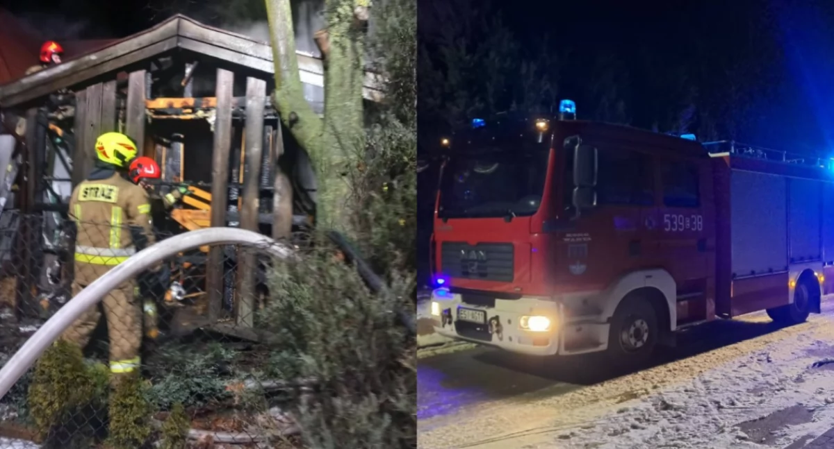 Paliła się drewniana sauna - wiadomo, co mogło być przyczyną pożaru