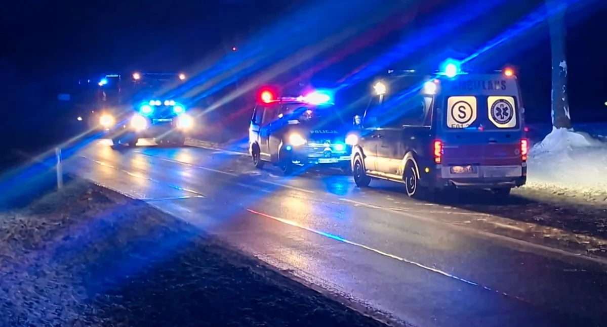 Wypadek w Trębaczewie. Potrącenie rowerzysty