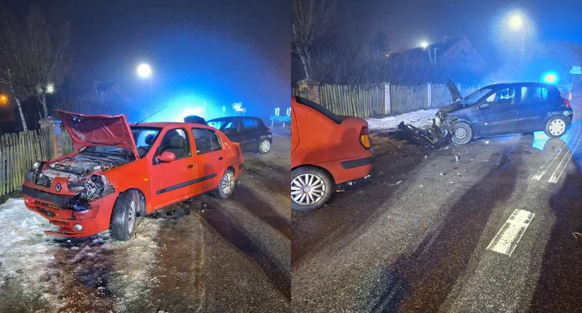 Poranna kraksa osobówek. Dwie kobiety trafiły do szpitala!
