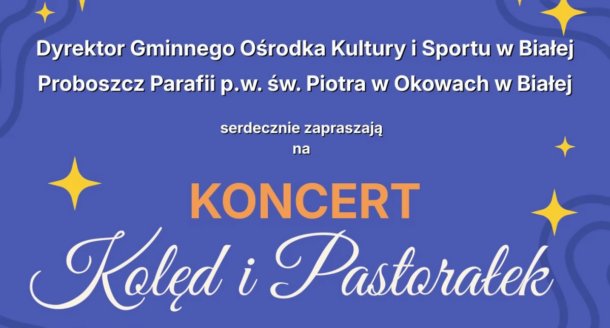Wspólne kolędowanie w Białej - kto wystąpi? 
