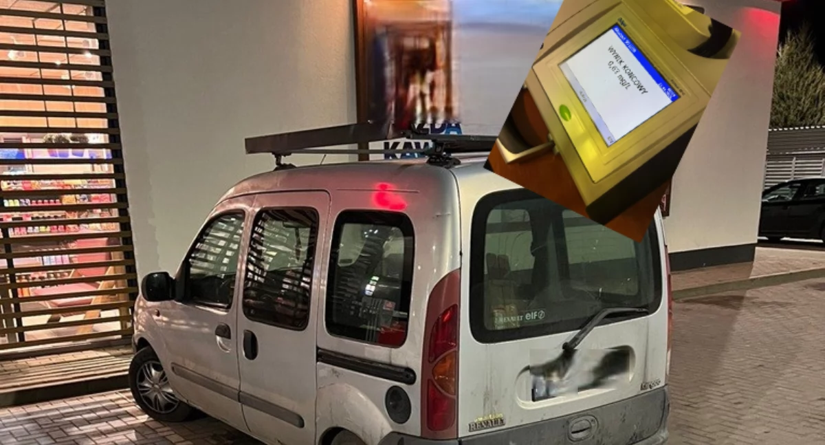Nocna interwencja na stacji paliw. Kierowca miał ponad promil alkoholu w organizmie